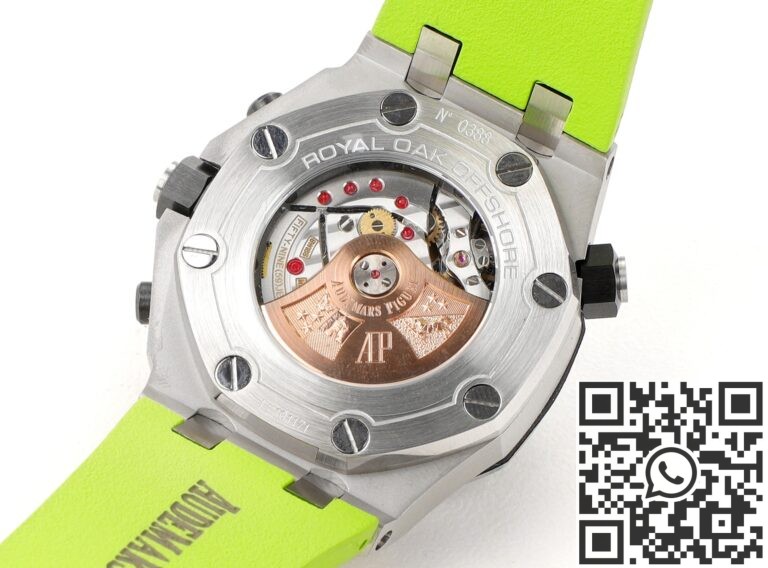 MS Factory Fake AP Royal Oak Offshore 26703ST.OO.A038CA.01 Yellow-green Panda Plate Watches