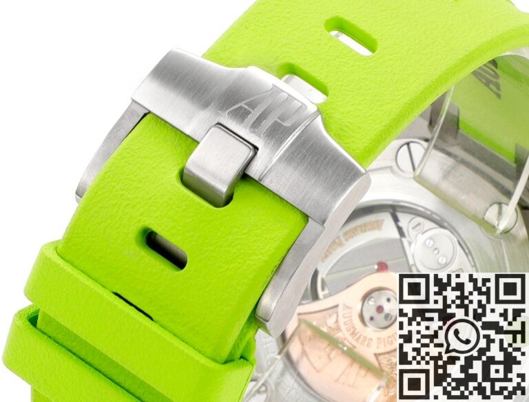 MS Factory Fake AP Royal Oak Offshore 26703ST.OO.A038CA.01 Yellow-green Panda Plate Watches