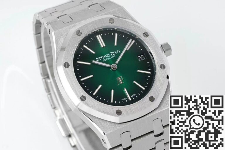 IP Factory Fake Audemars Piguet Royal Oak 15202PT.OO.1240PT.01 Green Dial