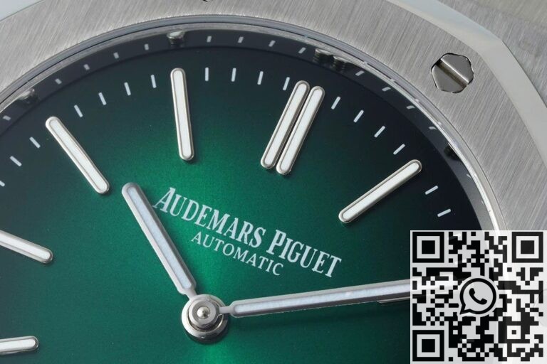 IP Factory Fake Audemars Piguet Royal Oak 15202PT.OO.1240PT.01 Green Dial