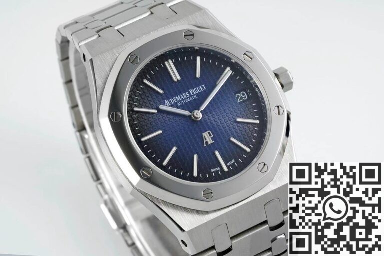 IP Factory Replica Audemars Piguet Royal Oak 15202IP.OO.1240IP.01 Smoked Blue Dial