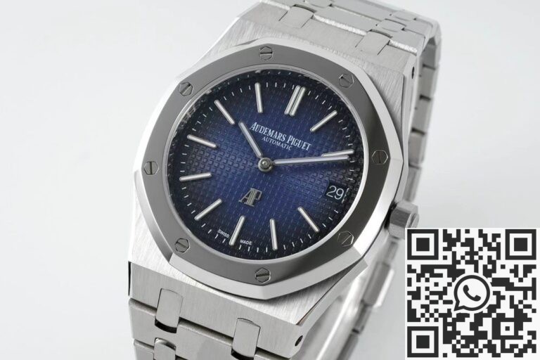 IP Factory Replica Audemars Piguet Royal Oak 15202IP.OO.1240IP.01 Smoked Blue Dial