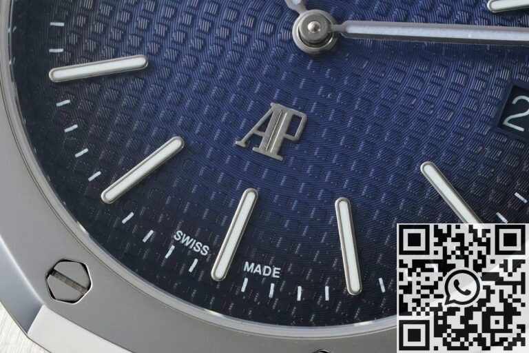 IP Factory Replica Audemars Piguet Royal Oak 15202IP.OO.1240IP.01 Smoked Blue Dial