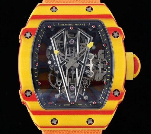 RM Factory Replica Richard Mille RM27-03 Tourbillon Orange Nylon Strap