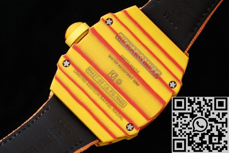 RM Factory Replica Richard Mille RM27-03 Tourbillon Orange Nylon Strap