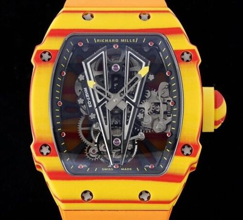 RM Factory Replica Richard Mille RM27-03 Tourbillon Orange Rubber Strap Watch