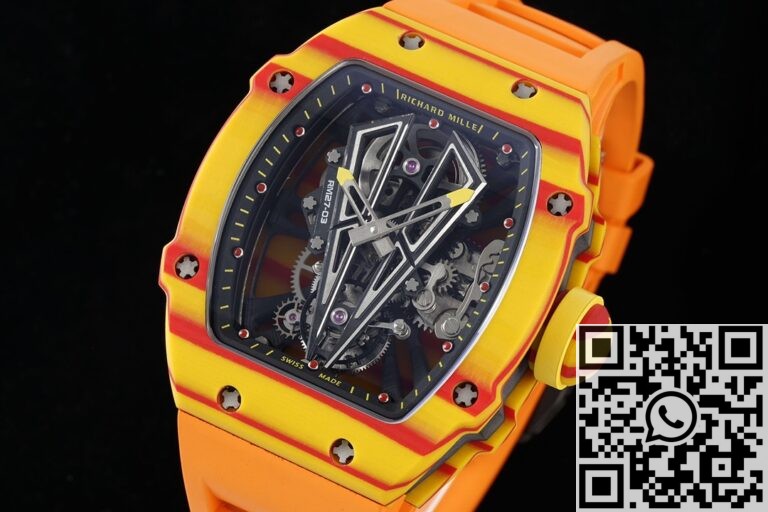 RM Factory Replica Richard Mille RM27-03 Tourbillon Orange Rubber Strap Watch