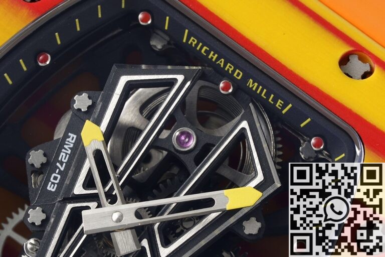 RM Factory Replica Richard Mille RM27-03 Tourbillon Orange Rubber Strap Watch