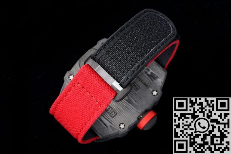 RM Factory Fake Richard Mille RM27-03 Tourbillon Red Nylon Strap Watch