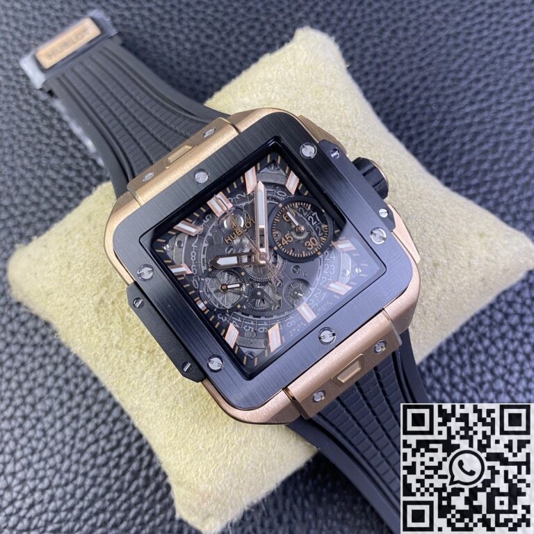 BBF Factory Replica Hublot Square Bang Unico 821.OM.0180.RX Gold Case