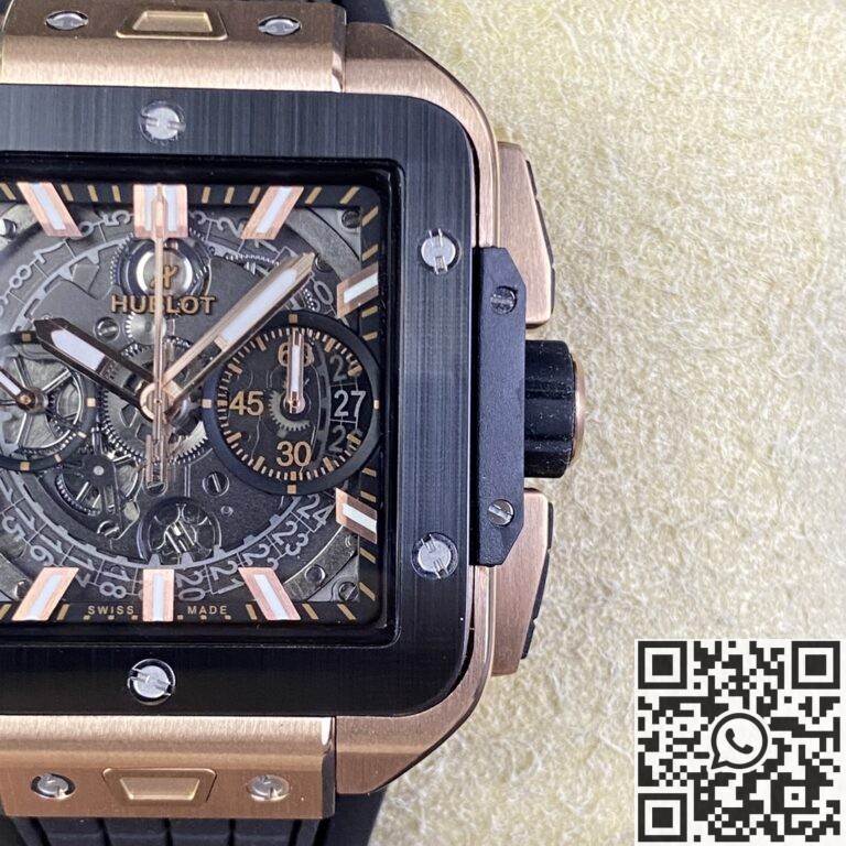 BBF Factory Replica Hublot Square Bang Unico 821.OM.0180.RX Gold Case