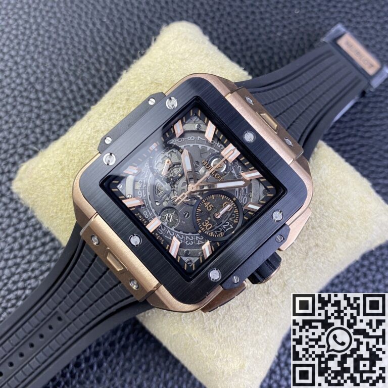 BBF Factory Replica Hublot Square Bang Unico 821.OM.0180.RX Gold Case