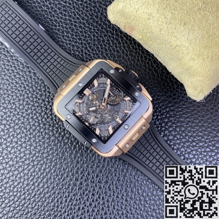 BBF Factory Replica Hublot Square Bang Unico 821.OM.0180.RX Gold Case