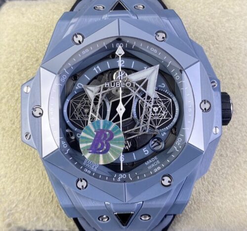 BBF Factory Replica Hublot Big Bang Bleu II 418.EX.5107.RX.MXM21 Ceramics