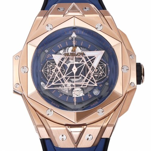 BBF Factory Replica Hublot Big Bang Sang Bleu II 418.OX.5108.RX.MXM20 18K King Gold Blue Dial