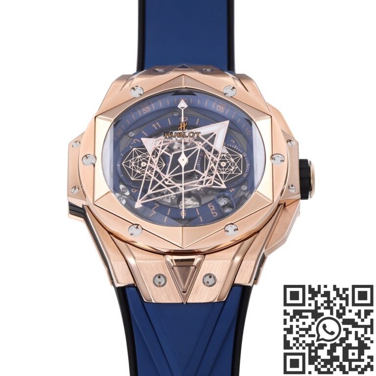 BBF Factory Replica Hublot Big Bang Sang Bleu II 418.OX.5108.RX.MXM20 18K King Gold Blue Dial