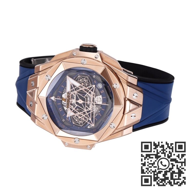 BBF Factory Replica Hublot Big Bang Sang Bleu II 418.OX.5108.RX.MXM20 18K King Gold Blue Dial