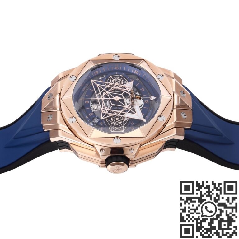 BBF Factory Replica Hublot Big Bang Sang Bleu II 418.OX.5108.RX.MXM20 18K King Gold Blue Dial