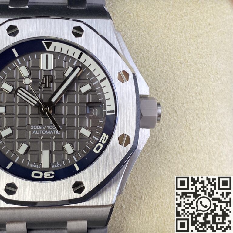 IP Factory Fake Audemars Piguet Royal Oak Offshore 15720ST.OO.A009CA.01 Grey Dial