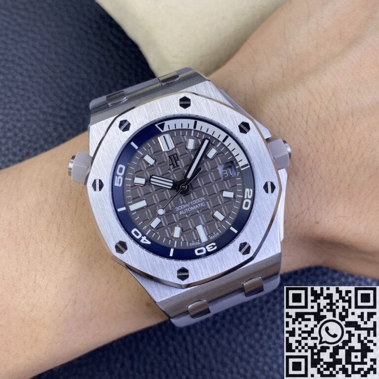 IP Factory Fake Audemars Piguet Royal Oak Offshore 15720ST.OO.A009CA.01 Grey Dial