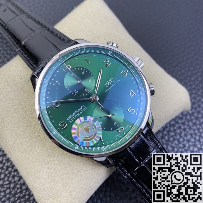 AZ Factory Fake IWC Portugieser IW371615 Green Panda Plate Watches