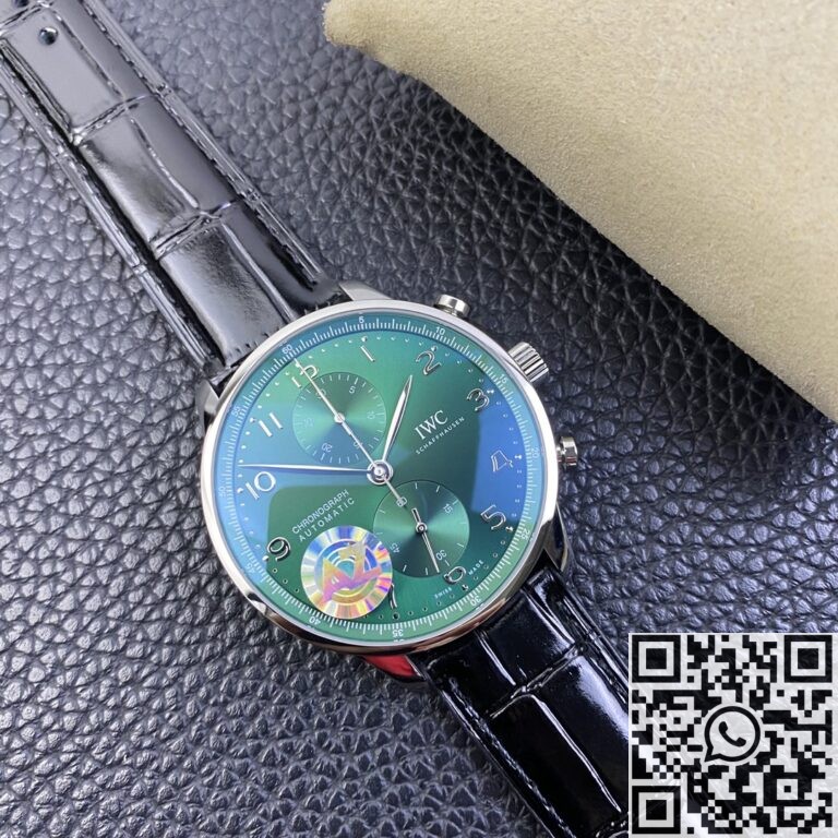 AZ Factory Fake IWC Portugieser IW371615 Green Panda Plate Watches