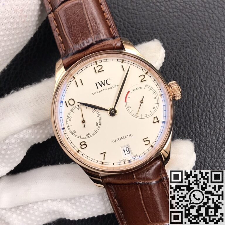 ZF Factory Fake IWC Portugieser IW500701 Brown Srap