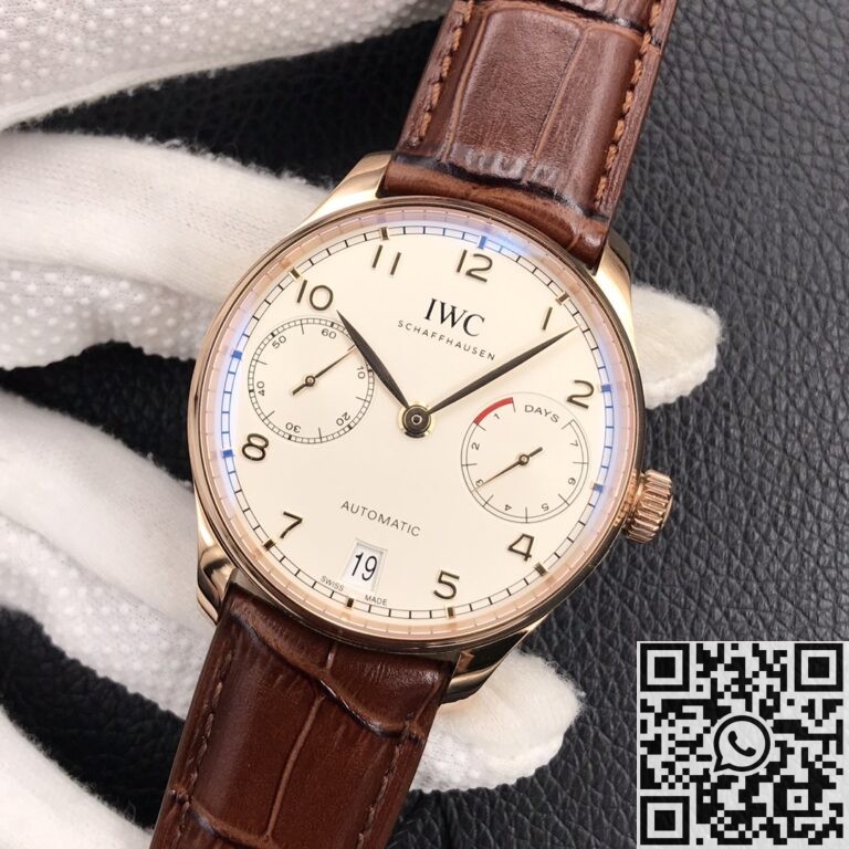 ZF Factory Fake IWC Portugieser IW500701 Brown Srap