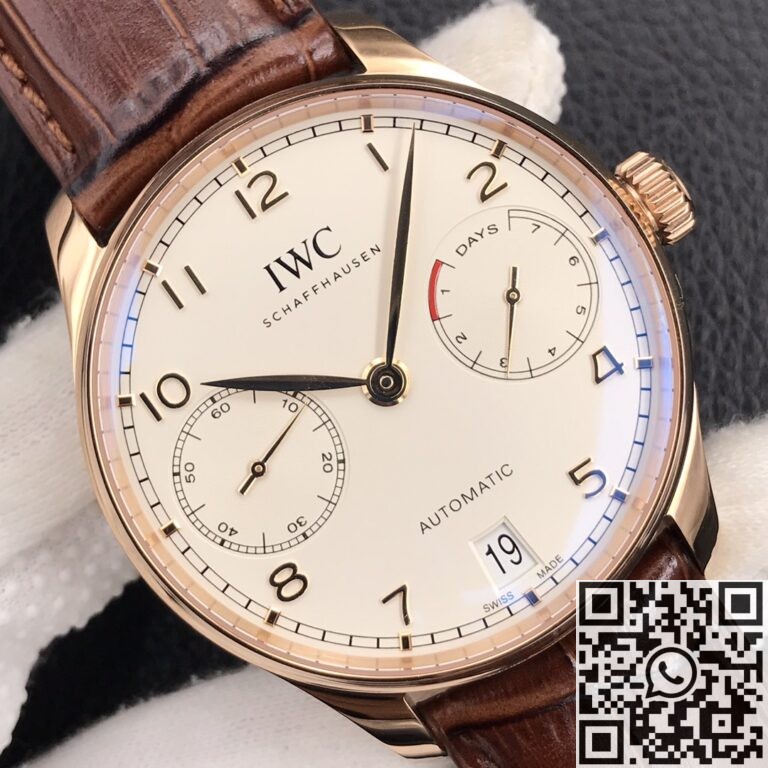 ZF Factory Fake IWC Portugieser IW500701 Brown Srap