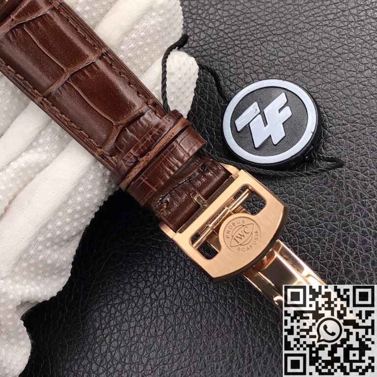 ZF Factory Fake IWC Portugieser IW500701 Brown Srap