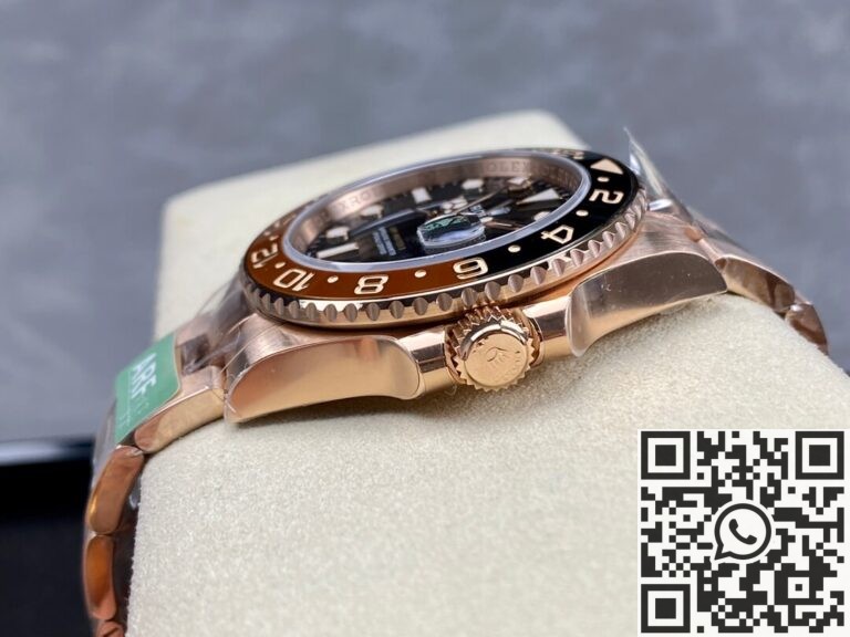 ARF Factory Rolex GMT Master II M126715CHNR-0001 Rose Gold Watch Replica