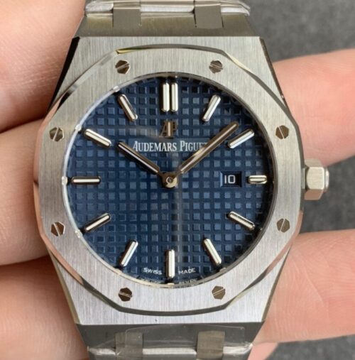 JF Factory Best  AP Replica Royal Oak 67651ST Blue Dial Watch