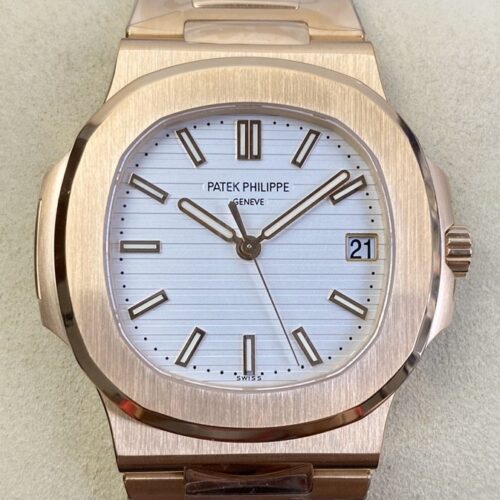 1:1 Replica Patek Philippe Nautilus 5711R White Dial Rose Gold