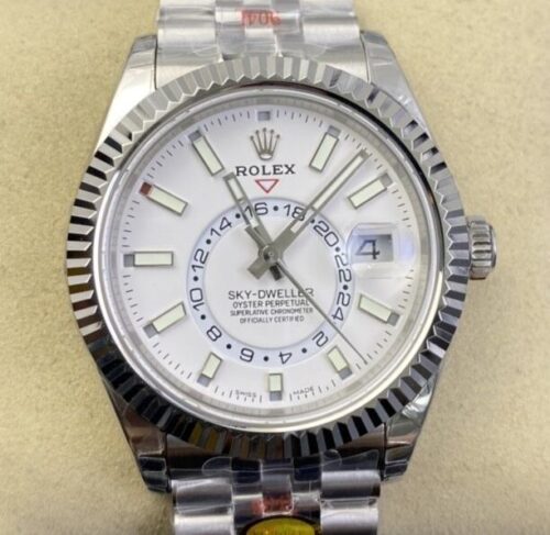 Noob Factory Rolex Sky Dweller M326934-0002 White Dial