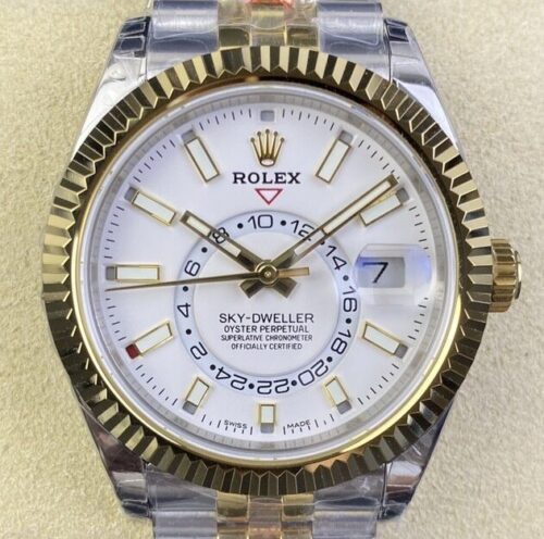 Noob Factory Rolex Sky Dweller M326933-0009 White Dial