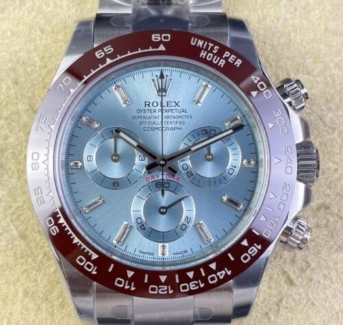 Clean Factory Rolex Cosmograph Daytona M116506-0002 Light Blue Panda Plate