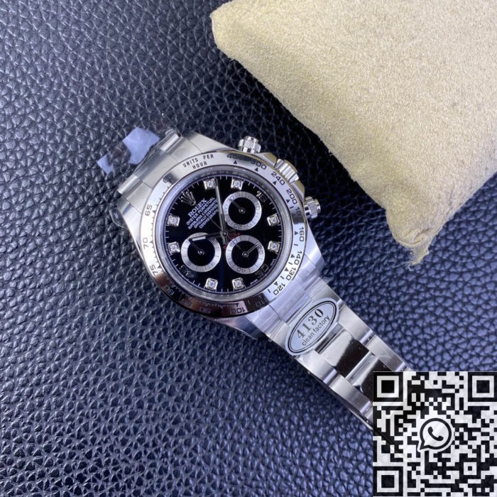 Clean Factory Top Rolex Cosmograph Daytona M116509-0055 Black Panda Dial Watch