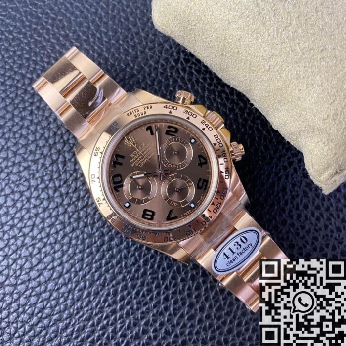 Clean Factory Rolex Daytona Copy Cosmograph  M116505-0011 Rose Gold Watch