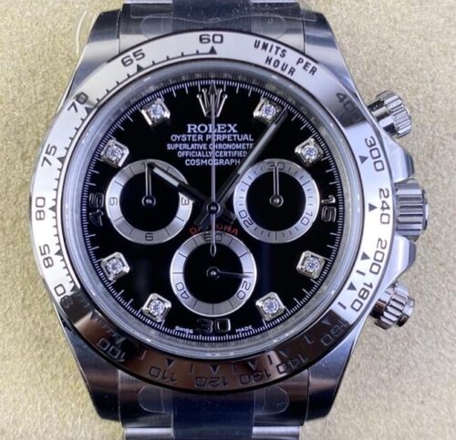 Clean Factory Top Rolex Cosmograph Daytona M116509-0055 Black Panda Dial Watch