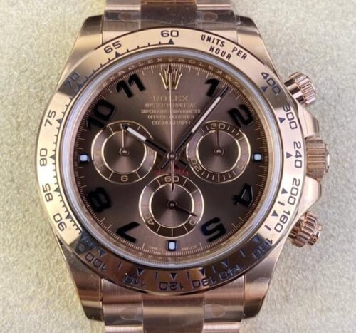 Clean Factory Rolex Daytona Copy Cosmograph  M116505-0011 Rose Gold Watch