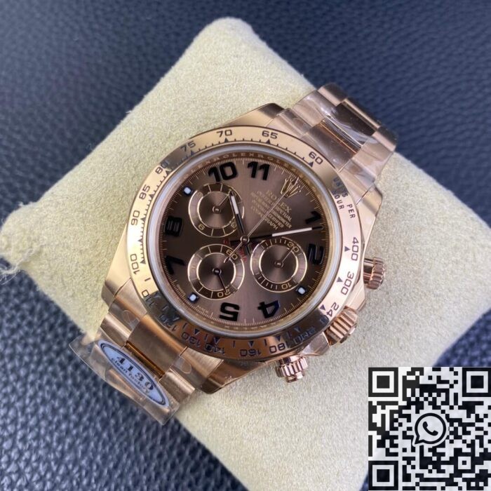 Clean Factory Rolex Daytona Copy Cosmograph  M116505-0011 Rose Gold Watch