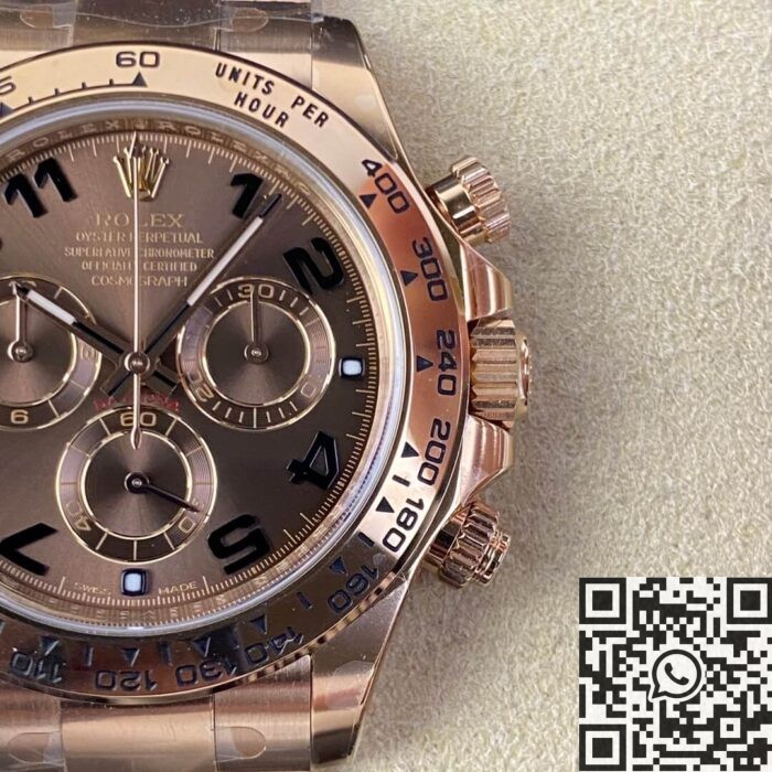 Clean Factory Rolex Daytona Copy Cosmograph  M116505-0011 Rose Gold Watch