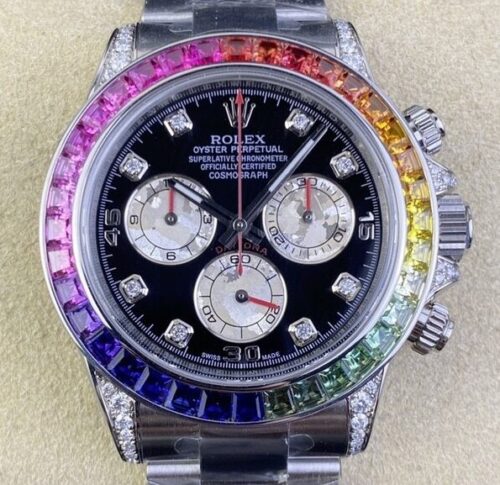 Clean Factory Imitation Rolex Watches Cosmograph Daytona 116599RBOW V3 Rainbow