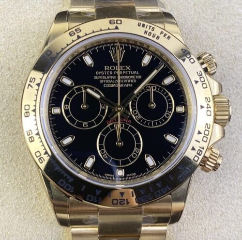 Clean Factory Rolex Cosmograph Daytona M116508-0004 Gold Watch Review