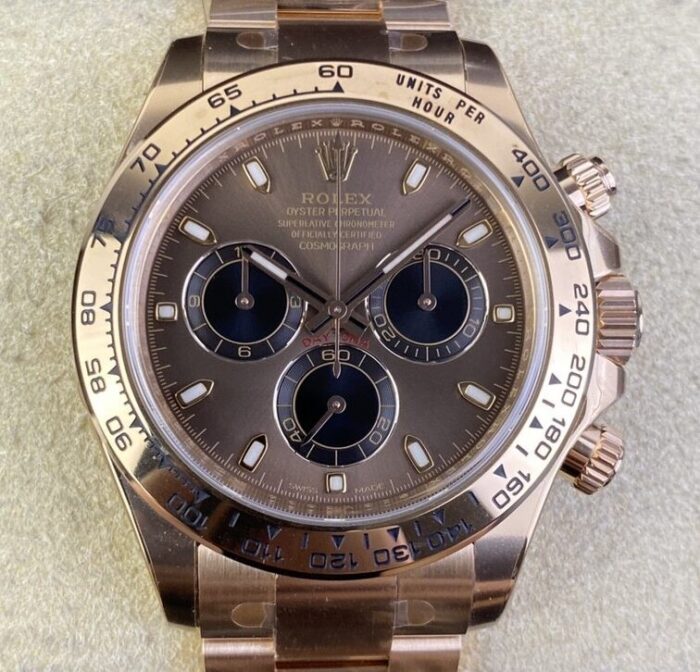 Clean Factory Rolex Cosmograph Daytona M116505-0013 Pink Brown Dial