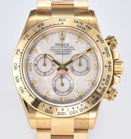 Clean Factory Rolex Cosmograph Daytona M116508-0007 Mother of Pearl Dial Watch