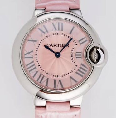 Cartier Pink Belt AF Factory Ballon Bleu De Size 33 Quartz