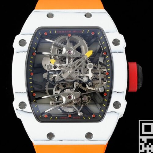 Buy Richard Mille Replica RM27-02 Tourbillon Orange Strap