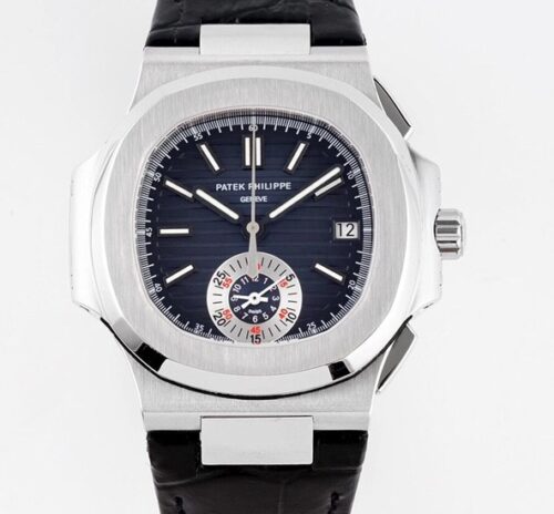 3K Factory Replicas Patek Philippe Nautilus 5980/1A-014 Black Dial: V2 Version with Authentic Small Seconds Functionality