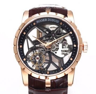 BBR Factory Replicas Roger Dubuis Excalibur RDDBEX0393 Rose Gold Case: The Ultimate King Series Tourbillon